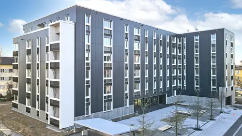 Design Solar Facade Appartment Building Basel ©Megasol Energie AG